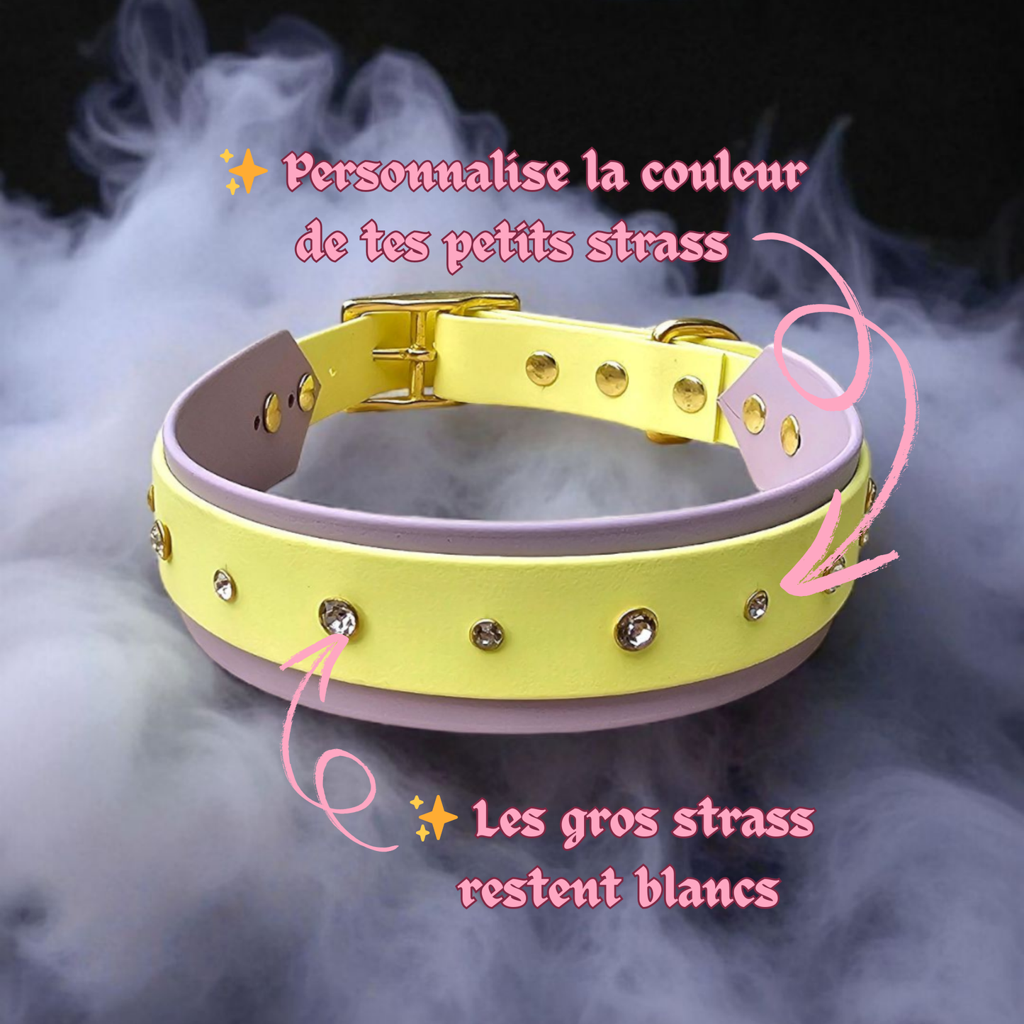 đ Noblesse Gang â Colliers Ă strass double bande đ