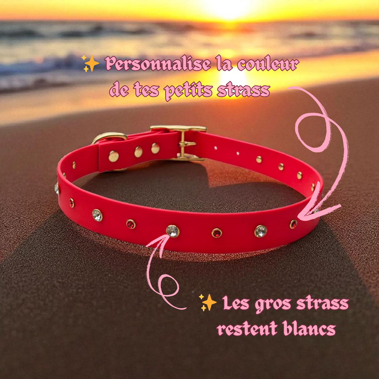 ✨L’Éclat - Colliers à strass simple bande💎