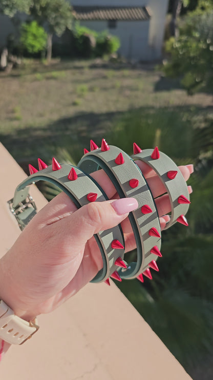 ⚡ Hard Rebel 🔥 – Colliers à clous bi-largeur